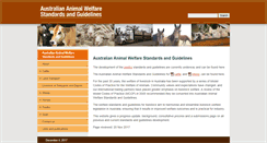 Desktop Screenshot of animalwelfarestandards.net.au